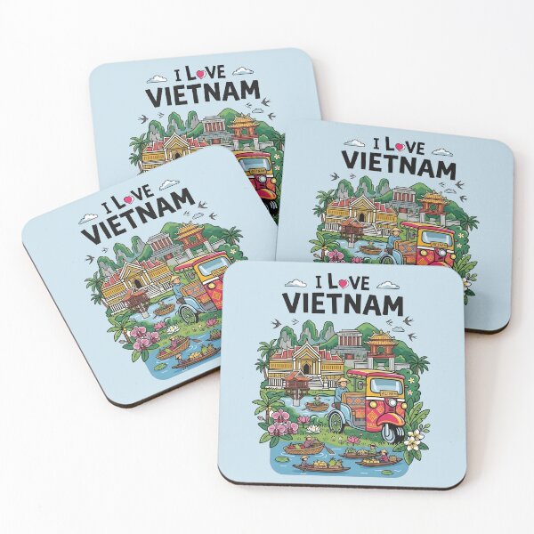 Item preview, I Love Vietnam - Ho Chi Minh  Travel Holiday Vacation Gift designed and sold by BobaTeeStore.