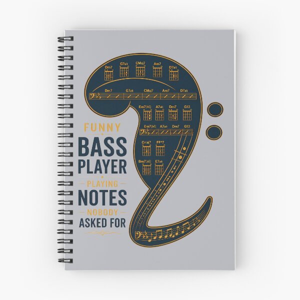 Item preview, Funny Bass Player Playing Notes Nobody Asked For designed and sold by Art-Arcade6.