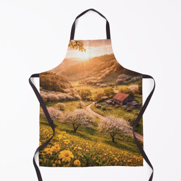 Item preview, Spring Valley Sunrise – Blossom Countryside Wall Art designed and sold by Yomere.
