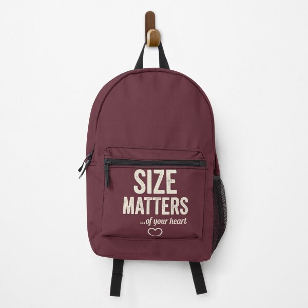 Item preview, Size Matters Of Your Heart Funny Kind Heart Quote designed and sold by Amir Faysal.
