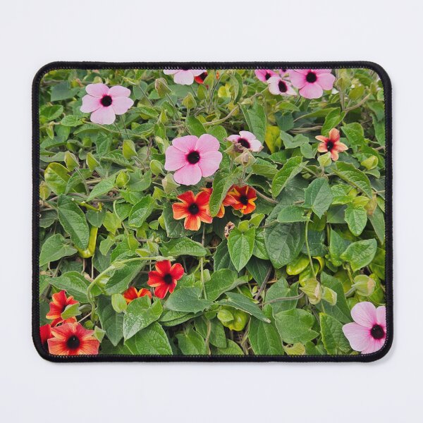Item preview, Vibrant Black-Eyed Susan Vine - Pink and Orange Floral Carpet designed and sold by Yanshuf.