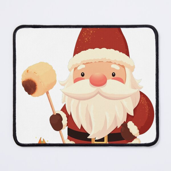 Item preview, Cute Santa Gnome Roasting Marshmallow Campfire designed and sold by lht6474.