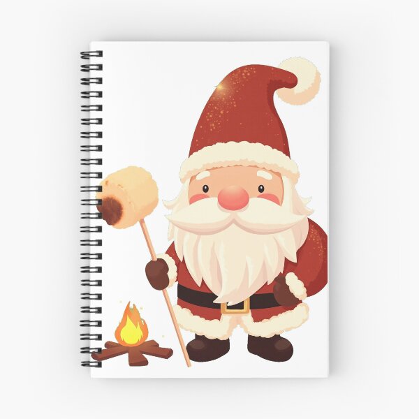 Item preview, Cute Santa Gnome Roasting Marshmallow Campfire designed and sold by lht6474.