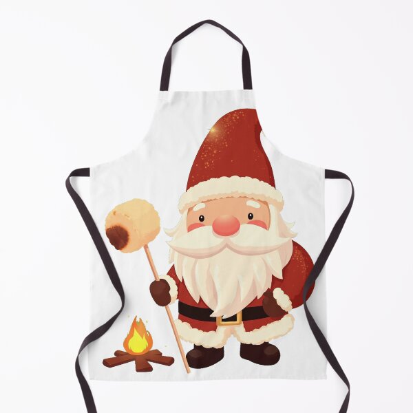 Item preview, Cute Santa Gnome Roasting Marshmallow Campfire designed and sold by lht6474.