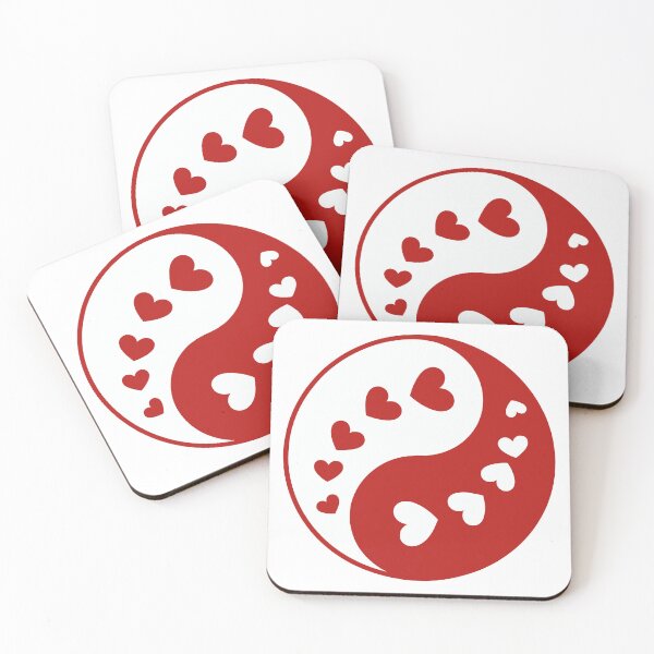 Item preview, Yin Yang with Heart Shapes designed and sold by jkrphoto.