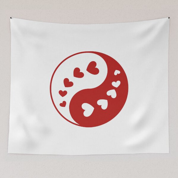 Item preview, Yin Yang with Heart Shapes designed and sold by jkrphoto.