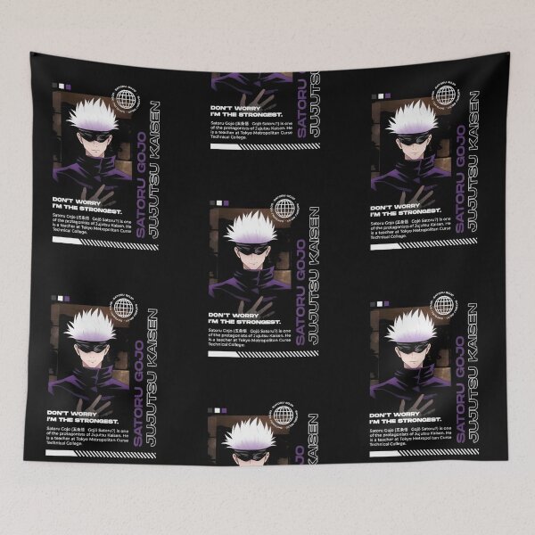 Item preview, Gojo Satoru I'm The Strongest Jujutsu Kaisen Graphic designed and sold by Zoedoesarts.