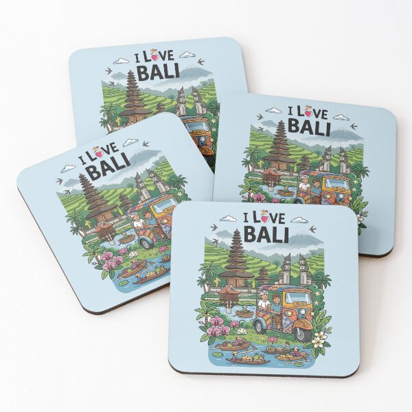 Item preview, I Love Bali - Indonesia Travel Holiday Vacation Gift designed and sold by BobaTeeStore.