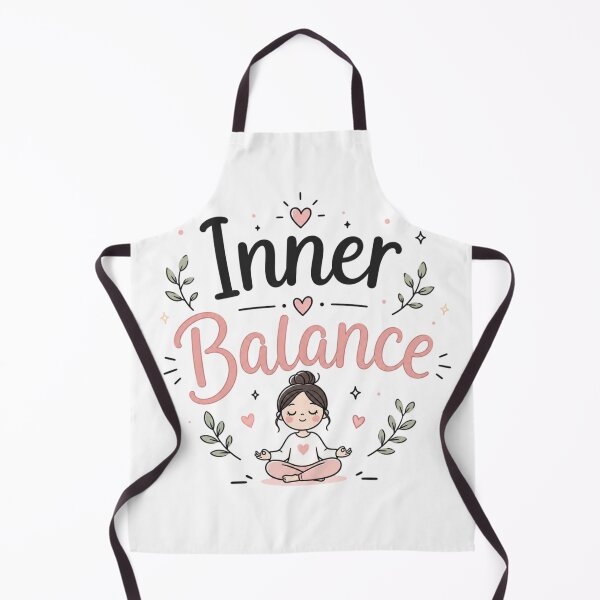 Item preview, Inner Balance Cute Meditation Quote | Minimalist Wellness Aesthetic | Mindfulness Yoga Sticker designed and sold by Sanika arts .