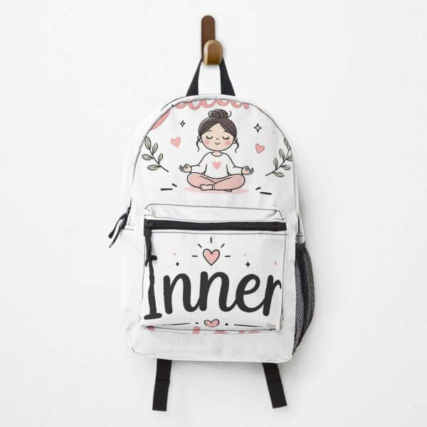 Item preview, Inner Balance Cute Meditation Quote | Minimalist Wellness Aesthetic | Mindfulness Yoga Sticker designed and sold by Sanika arts .