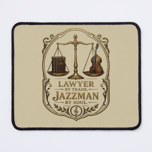 Item preview, Double Bass and Scales of Justice - Lawyer and Musician designed and sold by Art-Arcade6.