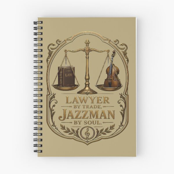 Item preview, Double Bass and Scales of Justice - Lawyer and Musician designed and sold by Art-Arcade6.
