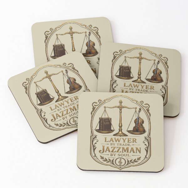Item preview, Double Bass and Scales of Justice - Lawyer and Musician designed and sold by Art-Arcade6.