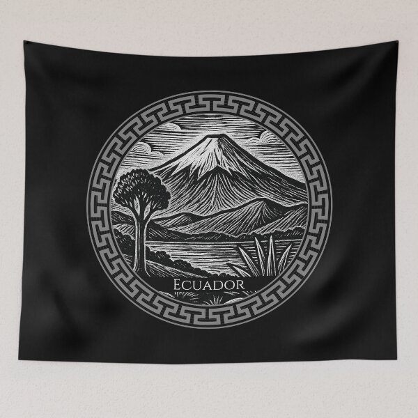 Item preview, Ecuador Vintage Woodcut Art designed and sold by Thistle-TShop.