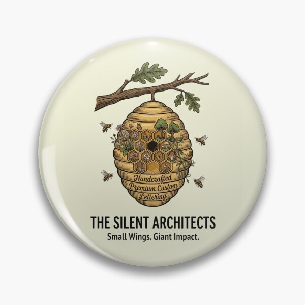 Item preview, The Silent Architects Bee Artwork | Premium Pollinator Nature Design designed and sold by Amr Darwish Graphic designer.