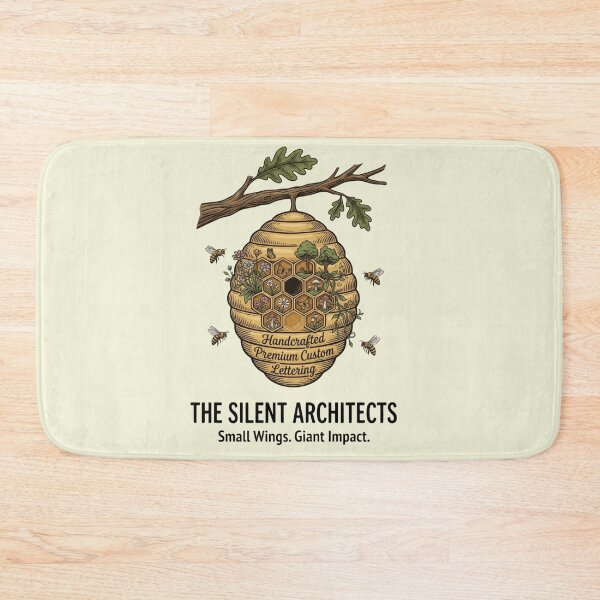 Item preview, The Silent Architects Bee Artwork | Premium Pollinator Nature Design designed and sold by Amr Darwish Graphic designer.