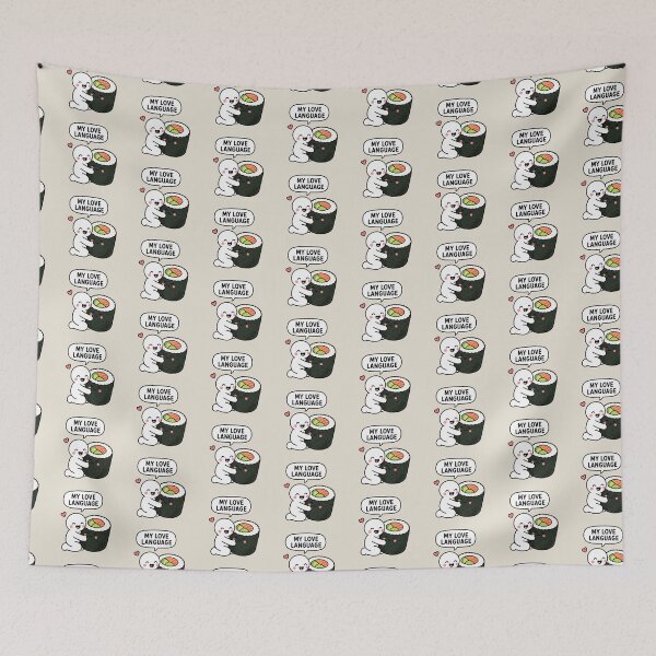 Item preview, My Love Language Sushi Meme designed and sold by MonkiFlipp.