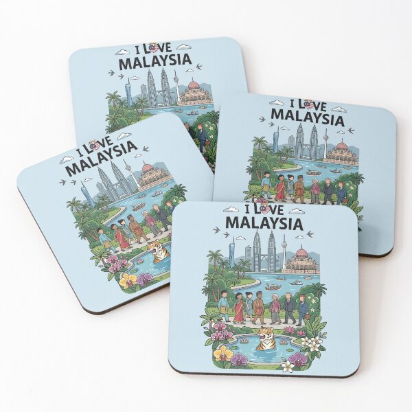 Item preview, I Love Malaysia - Kuala Lumpur Travel Holiday Vacation Gift designed and sold by BobaTeeStore.