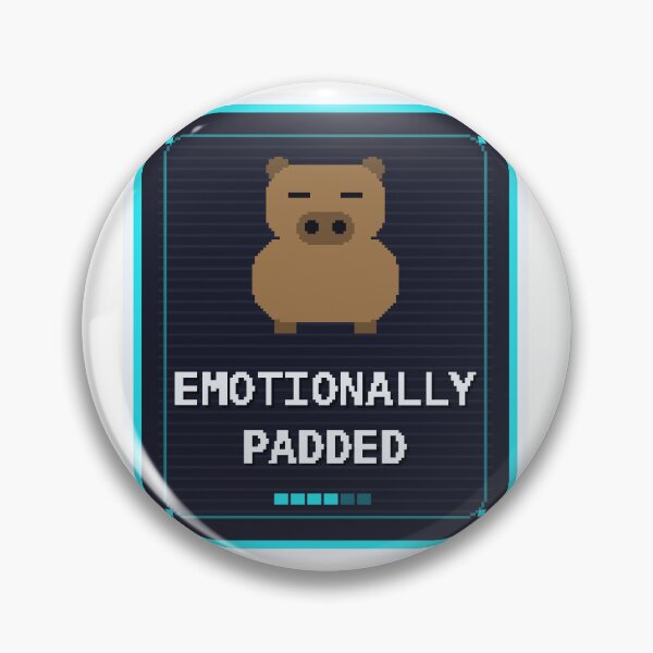 Item preview, Emotionally Padded — Funny Pixel Art Social Anxiety Humor designed and sold by One More Run.