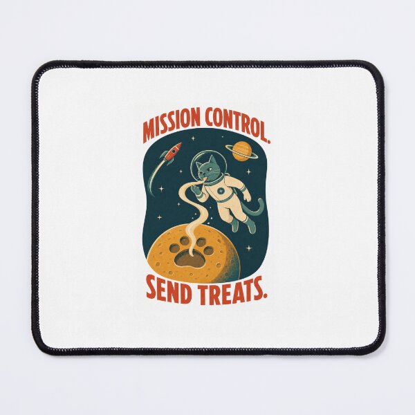 Item preview, Mission Control Send Cat Treats designed and sold by ANALOG MISCHIEF.