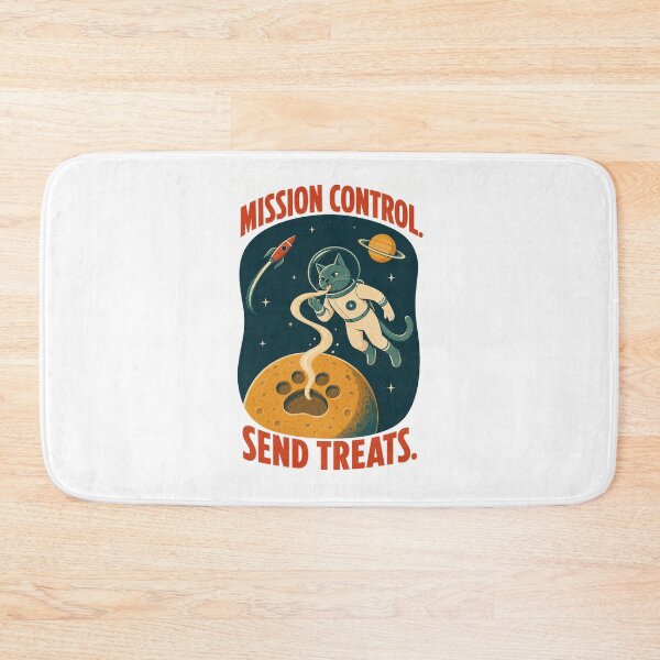 Item preview, Mission Control Send Cat Treats designed and sold by ANALOG MISCHIEF.