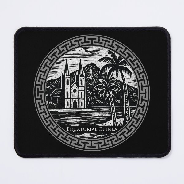 Item preview, Equatorial Guinea Vintage Woodcut Art designed and sold by Thistle-TShop.