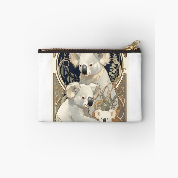 Item preview, White koalas Art deco designed and sold by CharmingFlowers.