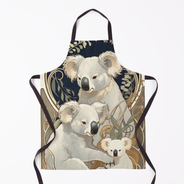 Item preview, White koalas Art deco designed and sold by CharmingFlowers.