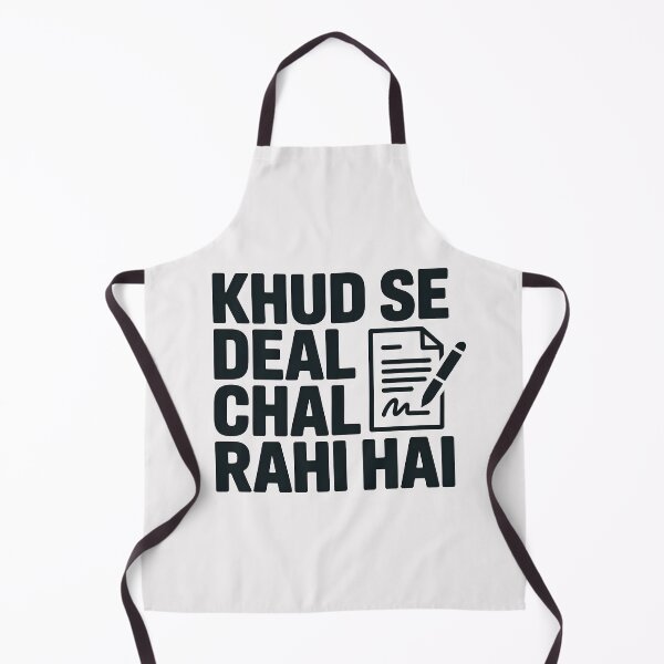 Item preview, Khud Se Deal Chal Rahi Hai – Funny Relatable Desi Quote Design designed and sold by Swati Art Shop.