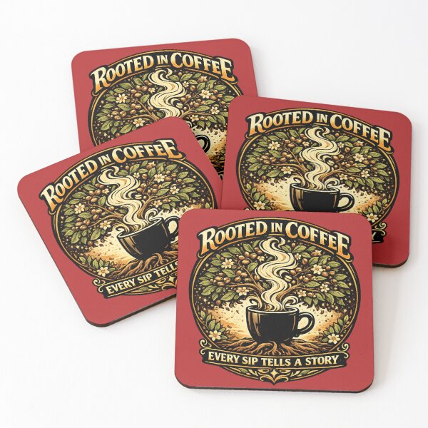 Item preview, Rooted in Coffee | Botanical Coffee Lover Art designed and sold by irfanshikh.