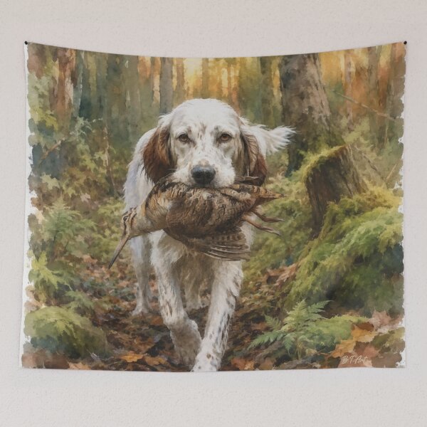 Item preview, English Setter , Woodcock Hunter, Art  designed and sold by TammyHunterArt.