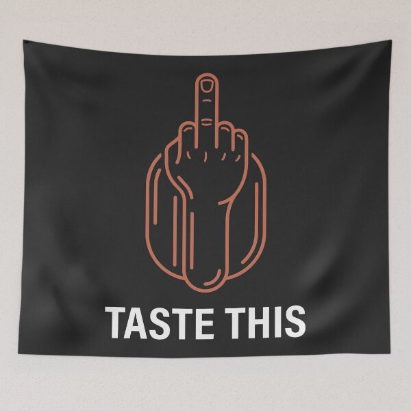 Item preview, Funny Hotdog Middle Finger Taste This Fast Food Humor designed and sold by Amir Faysal.
