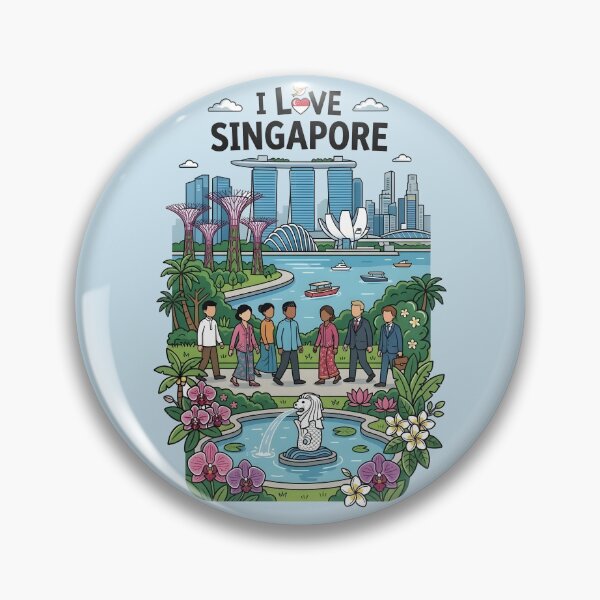 Item preview, I Love Singapore - Travel Holiday Vacation Gift  designed and sold by BobaTeeStore.