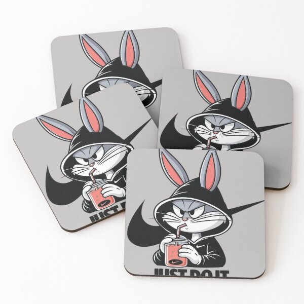 Item preview, Just Do It Cute Bunny Drinking Juice Funny Motivation Design designed and sold by RajDeals.