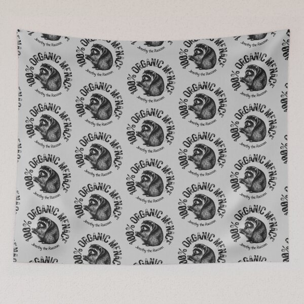 Item preview, 100 Percent Organic Menace Jimothy the Raccoon Artwork designed and sold by merchxwear.
