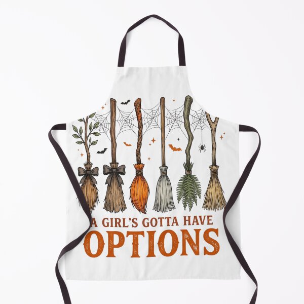 Item preview, A Girl's Gotta Have Options Funny Witch Brooms Halloween Spooky Season designed and sold by raedattia.