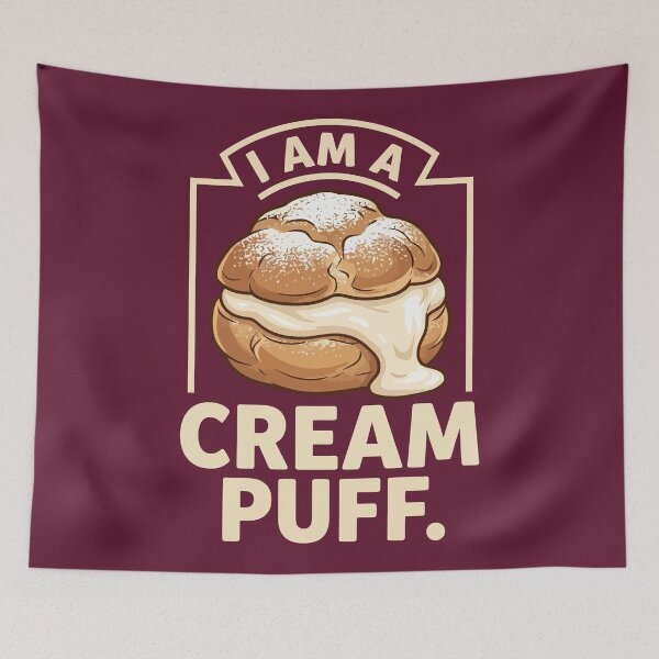 Item preview, I Am A Cream Puff Funny Dessert Pastry Humor designed and sold by Amir Faysal.