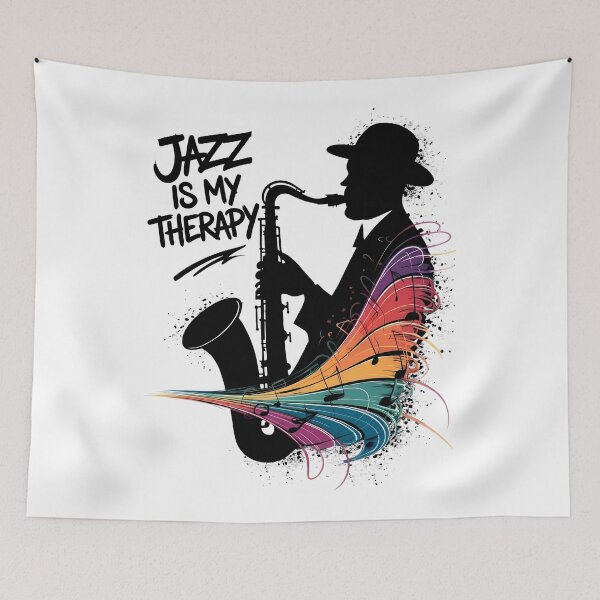 Item preview, Jazz is my Therapy - International Jazz Day designed and sold by Art-Arcade6.