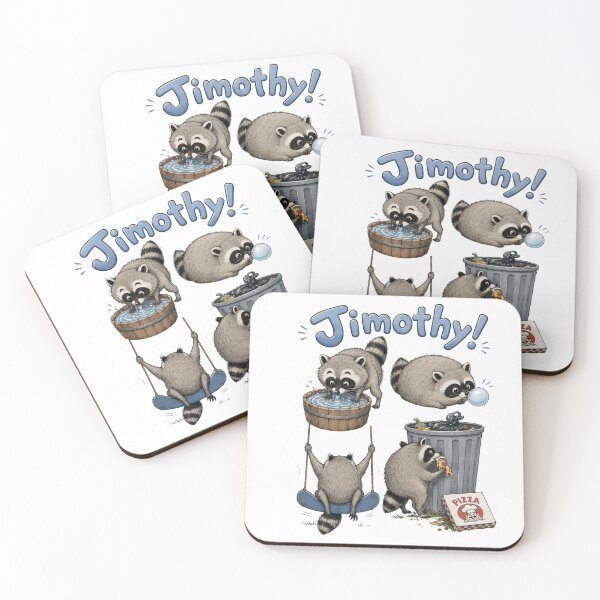 Item preview, Jimothy Raccoon - Viral Seattle Raccoon, Short Spine Syndrome Raccoon designed and sold by PatternFly.