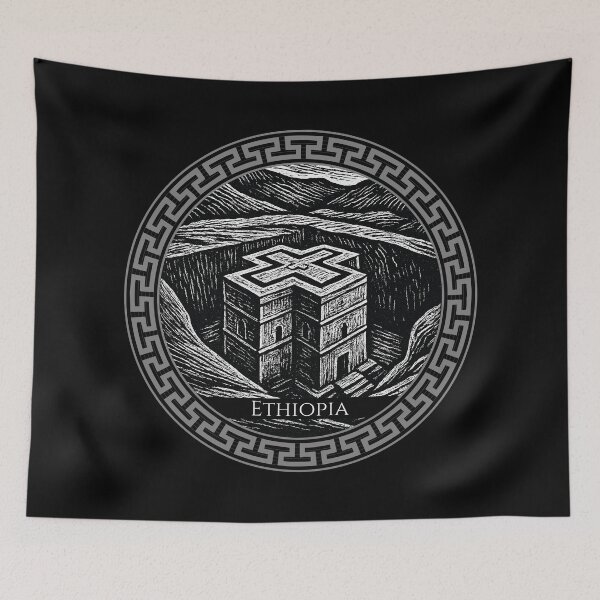 Item preview, Ethiopia Vintage Woodcut Art designed and sold by Thistle-TShop.