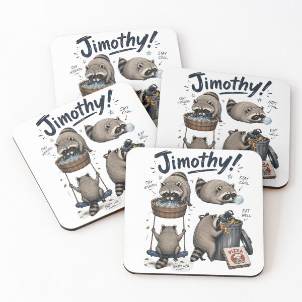 Item preview, Jimothy Raccoon - Viral Seattle Raccoon, Short Spine Syndrome Raccoon designed and sold by PatternFly.
