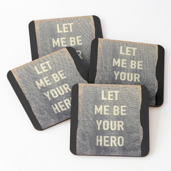Item preview,  Let Me Be Your Hero - Glitter Texture Typography designed and sold by Creatby7030.