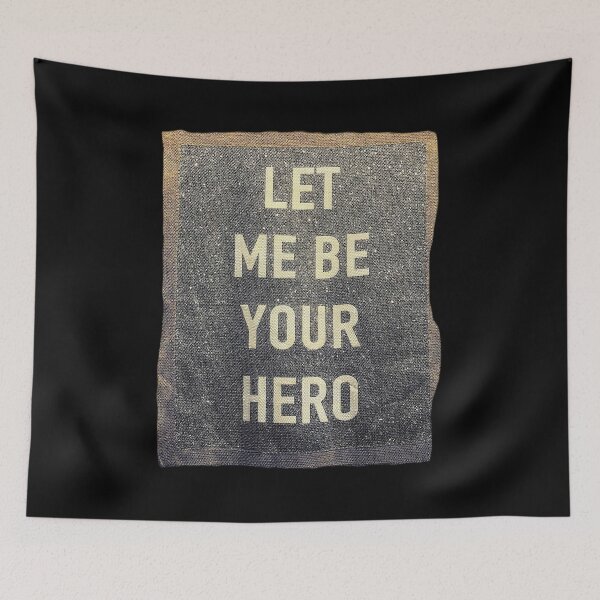 Item preview,  Let Me Be Your Hero - Glitter Texture Typography designed and sold by Creatby7030.