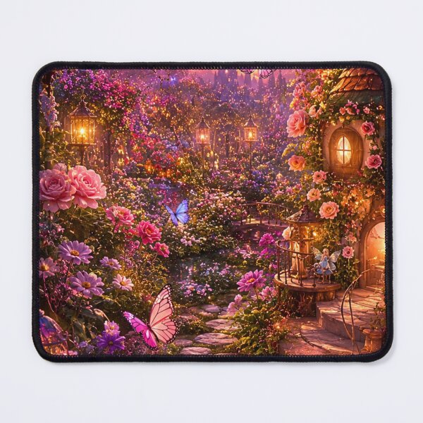 Item preview, Enchanted Fairy Garden at Sunset designed and sold by Gold&pixels.