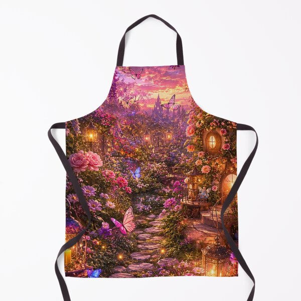 Item preview, Enchanted Fairy Garden at Sunset designed and sold by Gold&pixels.