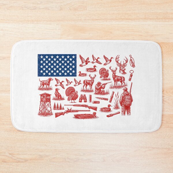 Item preview, USA Patriotic Retro Hunting Flag Design Trendy 250 Years USA Flag  designed and sold by SjoyStudio.