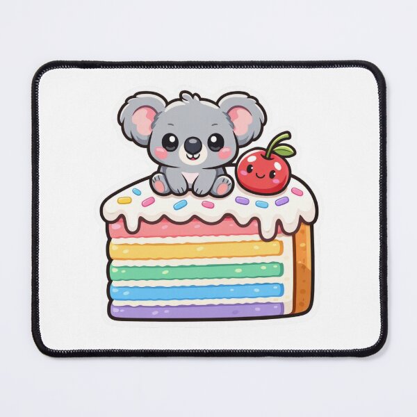 Item preview, Cute Koala Cake - Kawaii Birthday Sweet Treat Sticker designed and sold by AuraArtistica.