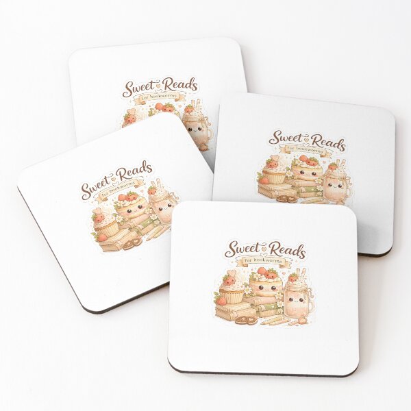 Item preview, Sweet Reads for Bookworms | Cute Kawaii Dessert & Books Cozy Aesthetic Sticker designed and sold by MUSA'S.