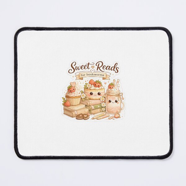 Item preview, Sweet Reads for Bookworms | Cute Kawaii Dessert & Books Cozy Aesthetic Sticker designed and sold by MUSA'S.