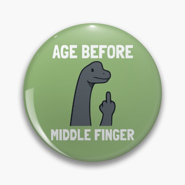 Item preview, Age Before Middle Finger Funny Dinosaur Sarcasm designed and sold by Amir Faysal.